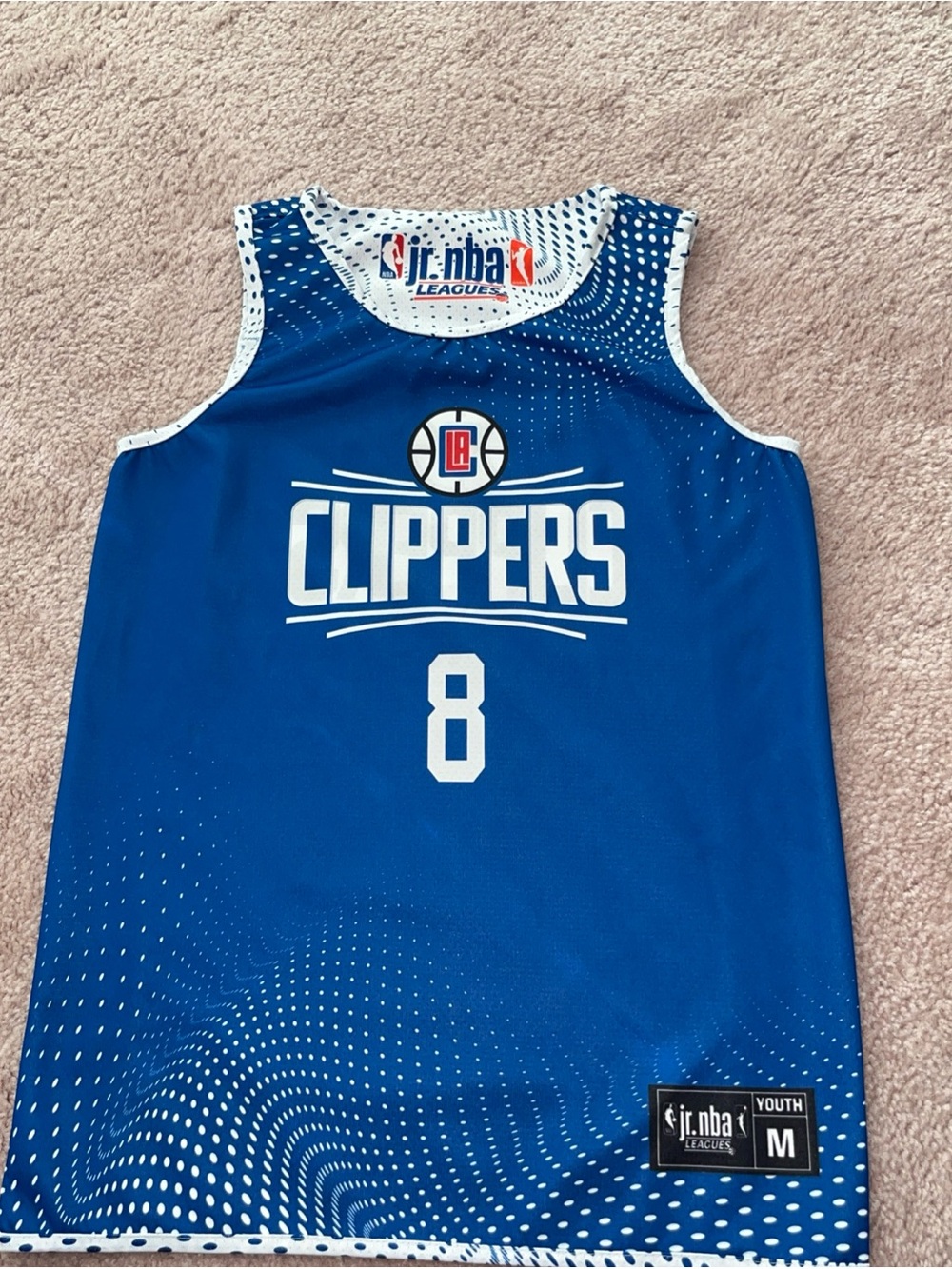 Los Angeles Clippers Youth Basketball Jersey - Blue, Size M